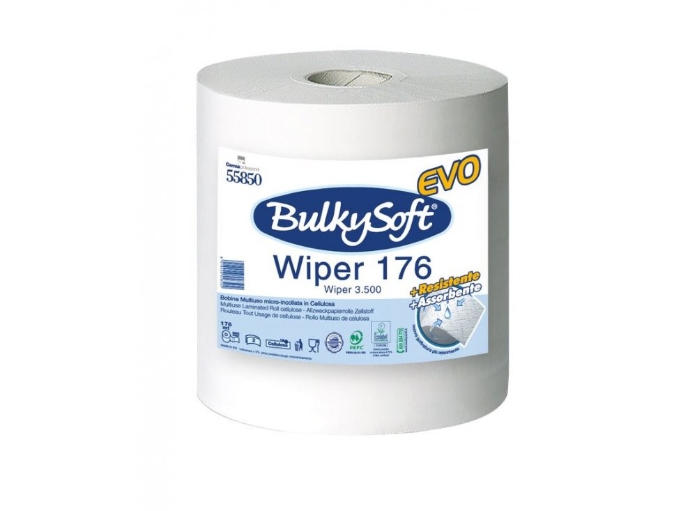 2 Rotoli Asciugatutto Multiuso, 800 Strappi, 100% Pura Cellulosa 0681408