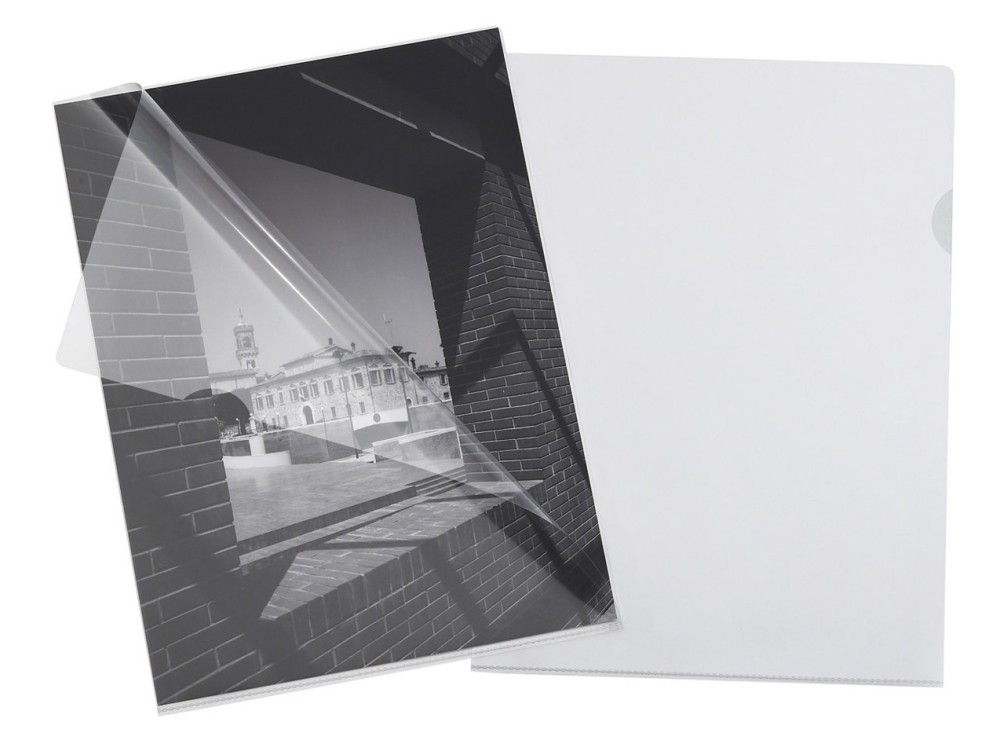 50 Buste Trasparenti Aperte su 2 Lati (a L), a Buccia d'Arancia