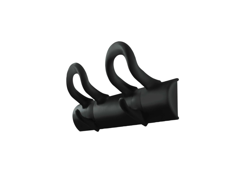 Appendiabiti BI, in Tecnopolimero, 2 Supporti, 45x14 Cm