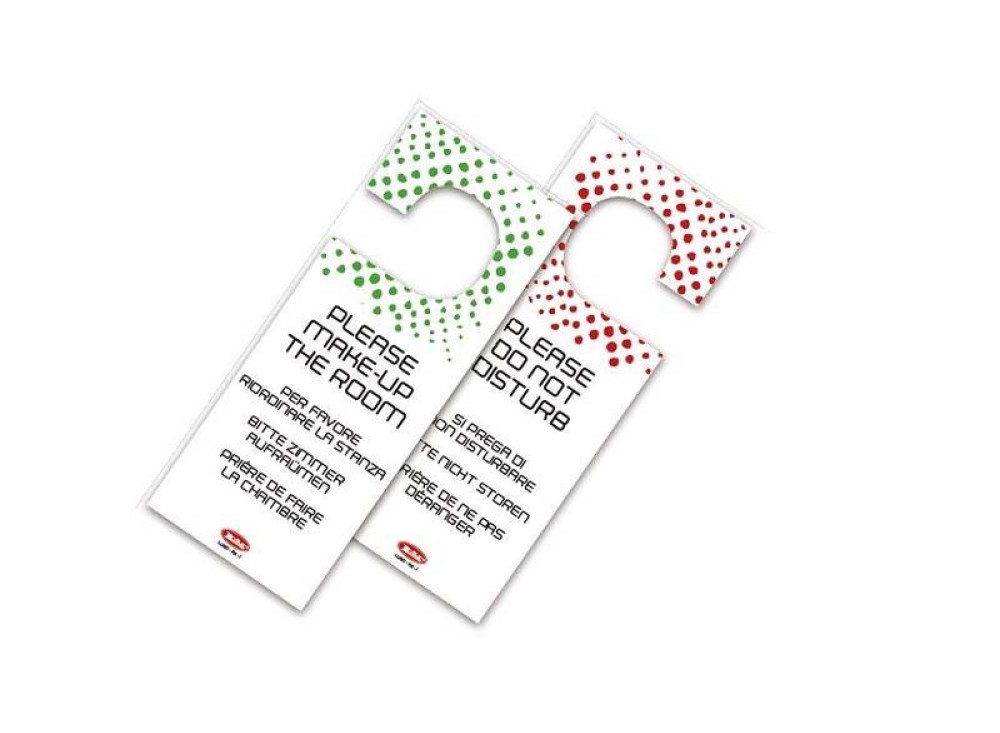 Appendiporta "Non disturbare", Plastificato, Confezione 20 Pezzi