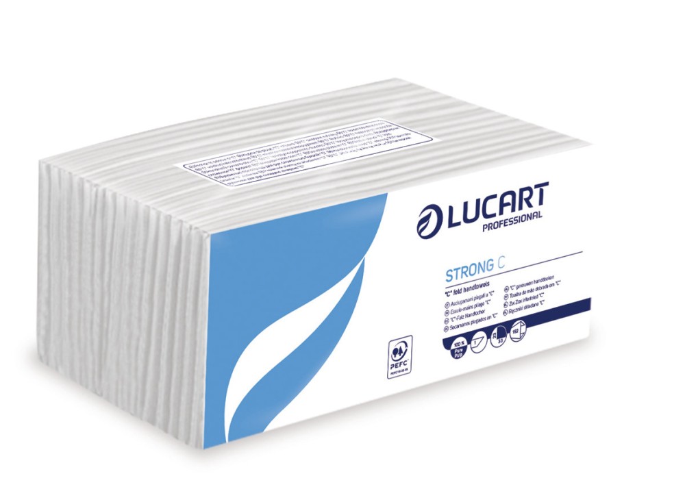 Asciugamani con Piegatura a "C", 100% Pura Cellulosa