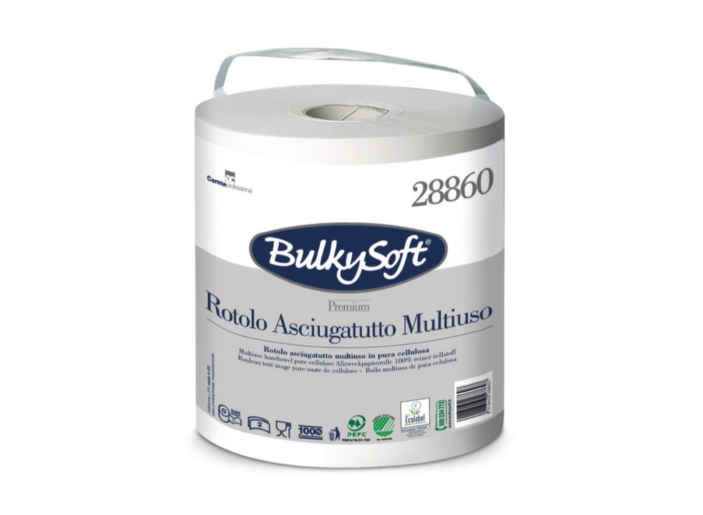 Asciugamani in Rotolo, 6 Pezzi Monoconfezionati, 100% Pura Cellulosa