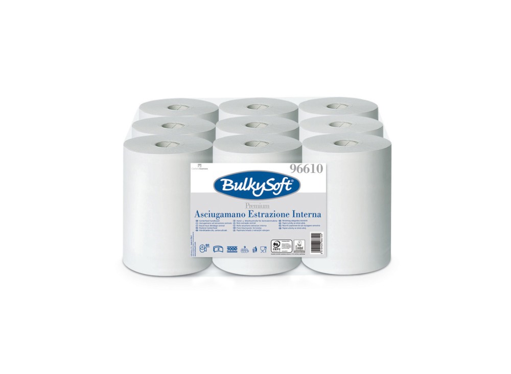 Asciugamani in Rotolo, 9 Pezzi, 100% Pura Cellulosa