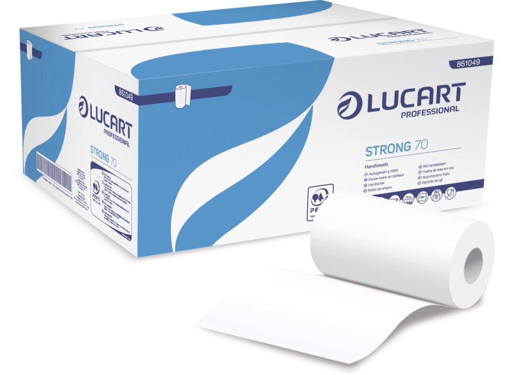 Asciugamani Monouso a Rotolo, 100% Pura Cellulosa 0681425