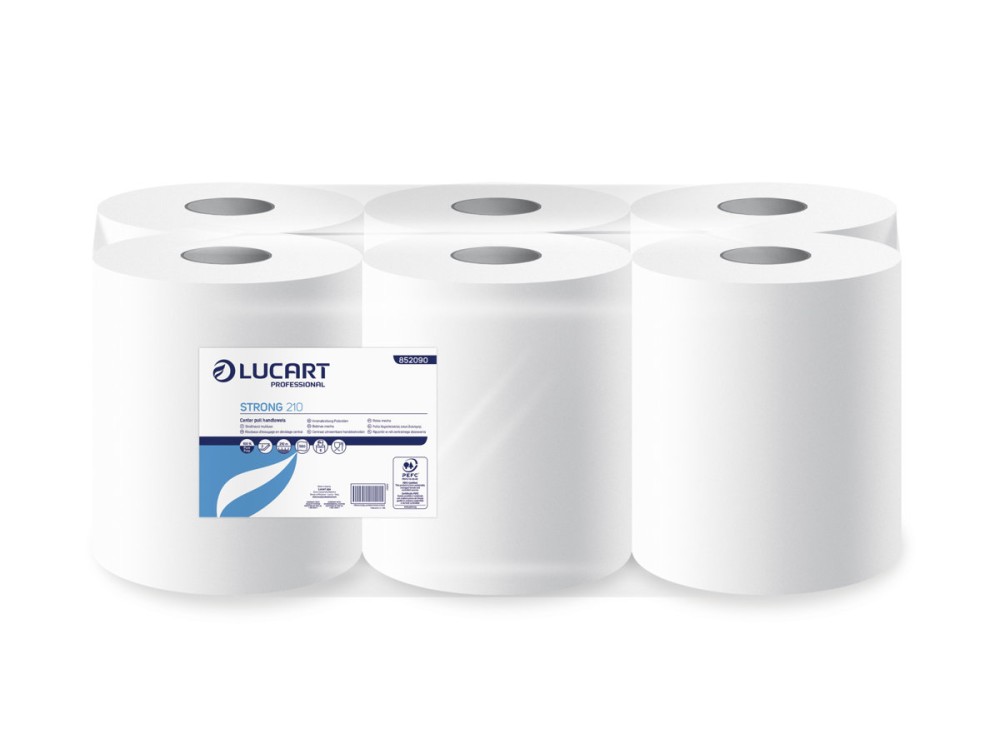 Asciugamano a Rotolo Multiuso, Strappi 560, 100% Pura Cellulosa Vergine