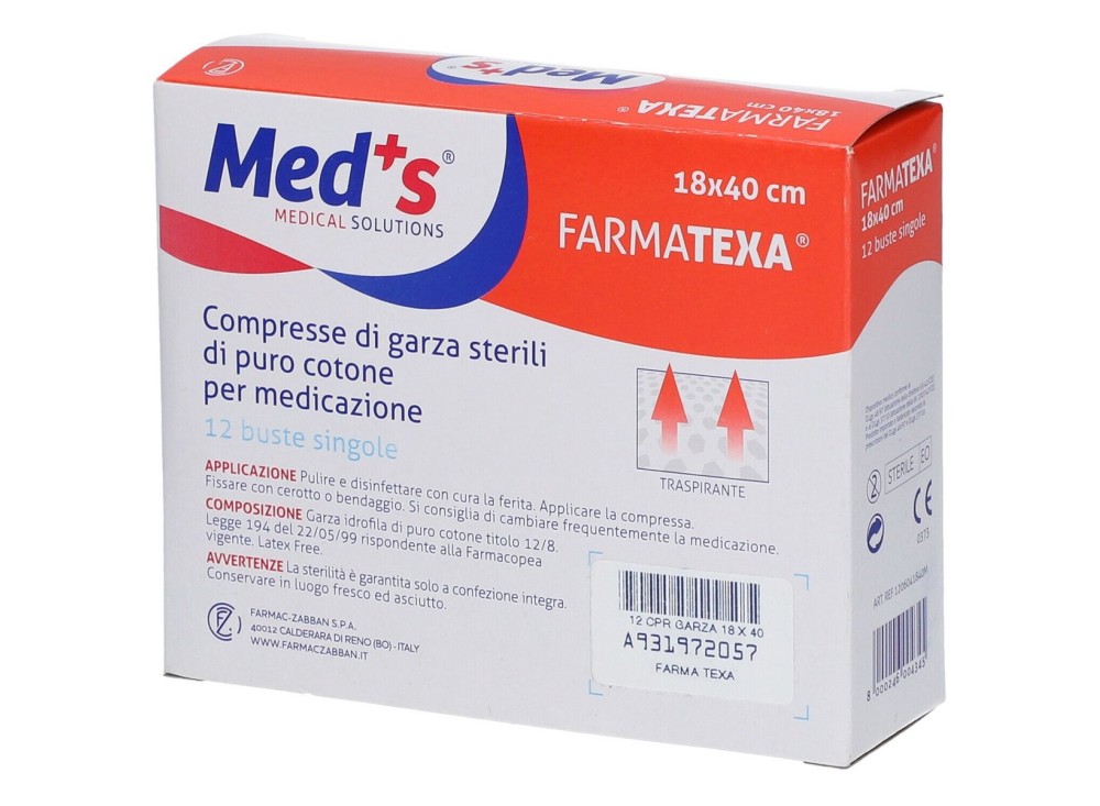 Astuccio da 12 Compresse di Garza Sterile, Diverse Misure