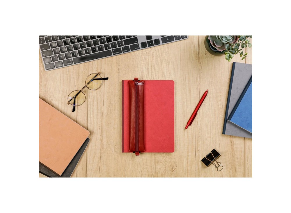 Astuccio portapenne in pelle Clairefontaine Age Bag, 1 pezzo