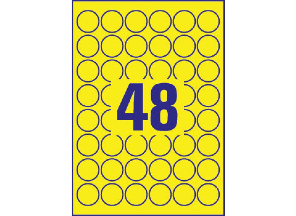 Avery Etichette Poliestere Giallo