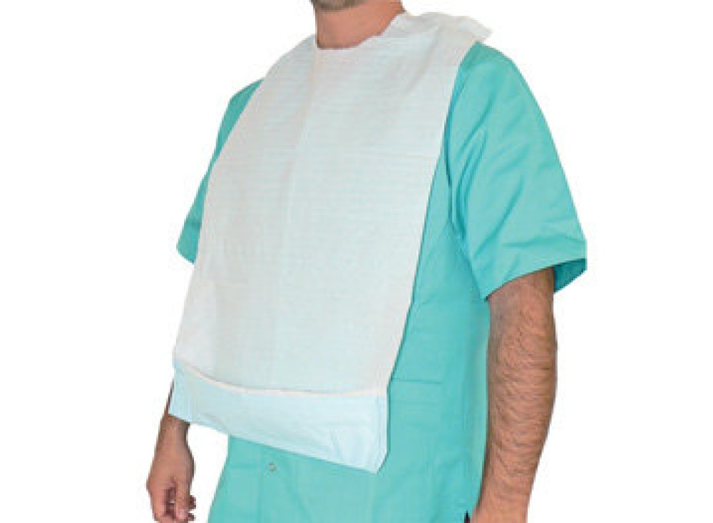 Bavaglio Monouso con Tasca, Confezione 600