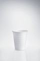 Bicchiere in Polistirene Bianco, Riciclabile nella Plastica XA77409