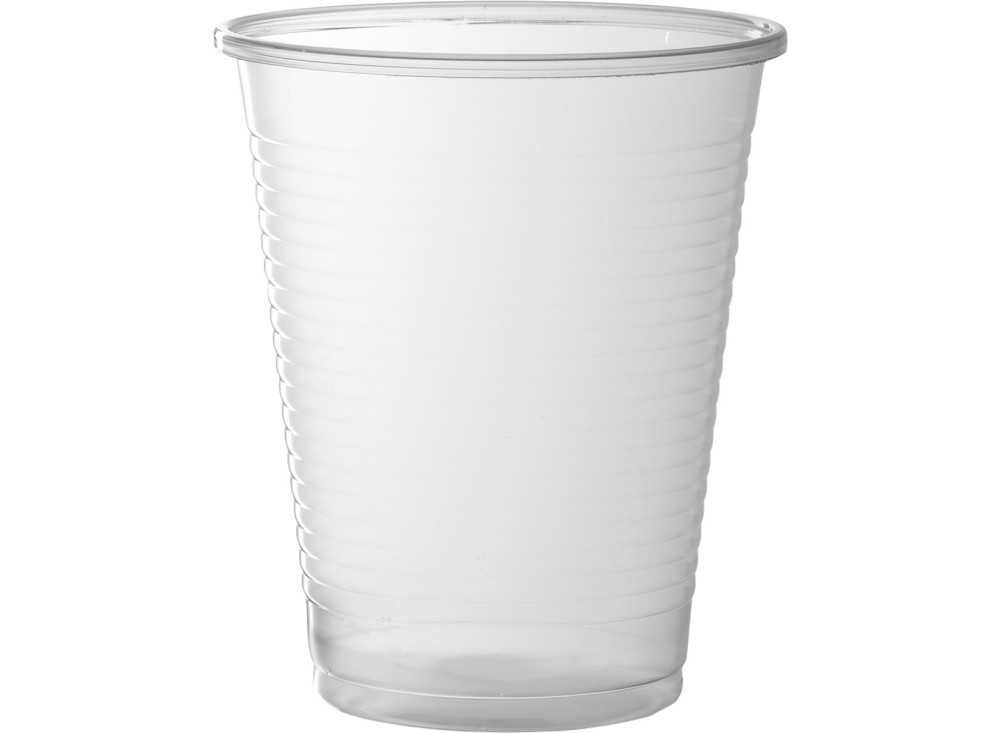 Bicchiere in Polistirene Trasparente, Riciclabile nella Plastica