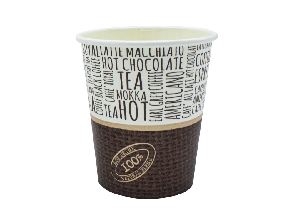 Bicchieri in Carta Riciclata, Colore Avana