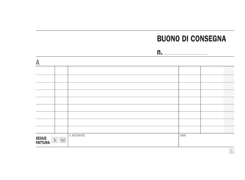 Blocchi buoni di consegna, N° 50x2, cm 17x9,9 e cm 15x23 0611052