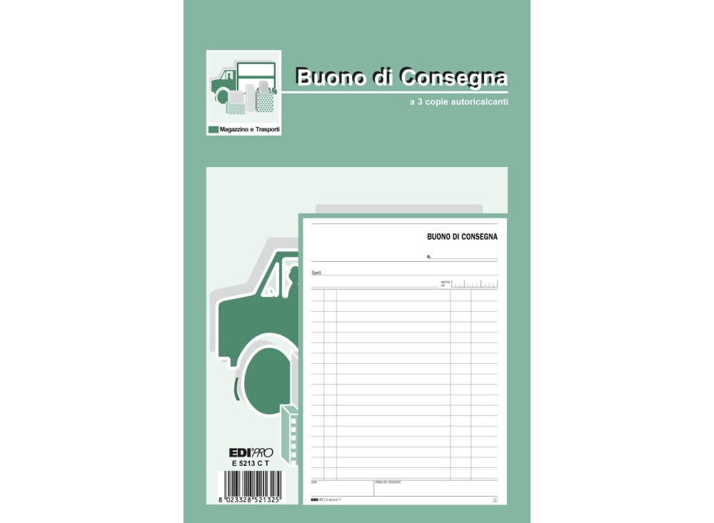 Blocco Buoni di Consegna, 33x3 Copie, Vari Formati 0611051