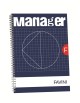 Blocco Manager, Varie Rilegature, a Quadri da 10 mm, A4, 80 Fogli