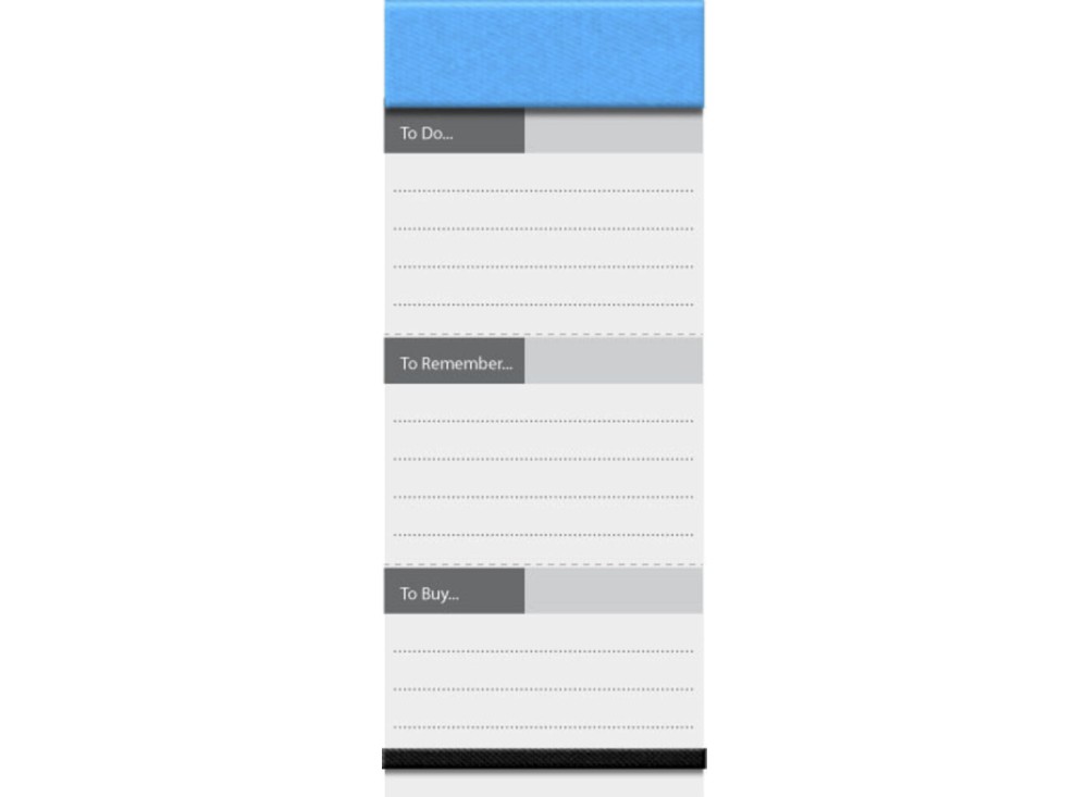 Blocco Note Magnetico To-Do, 8x22 Cm, 75 Fogli