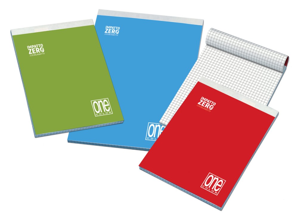 Blocco per Appunti Linea Impatto Zero, Formato A4 e A5, a Quadretti Medi da 5 Millimetri 0831009