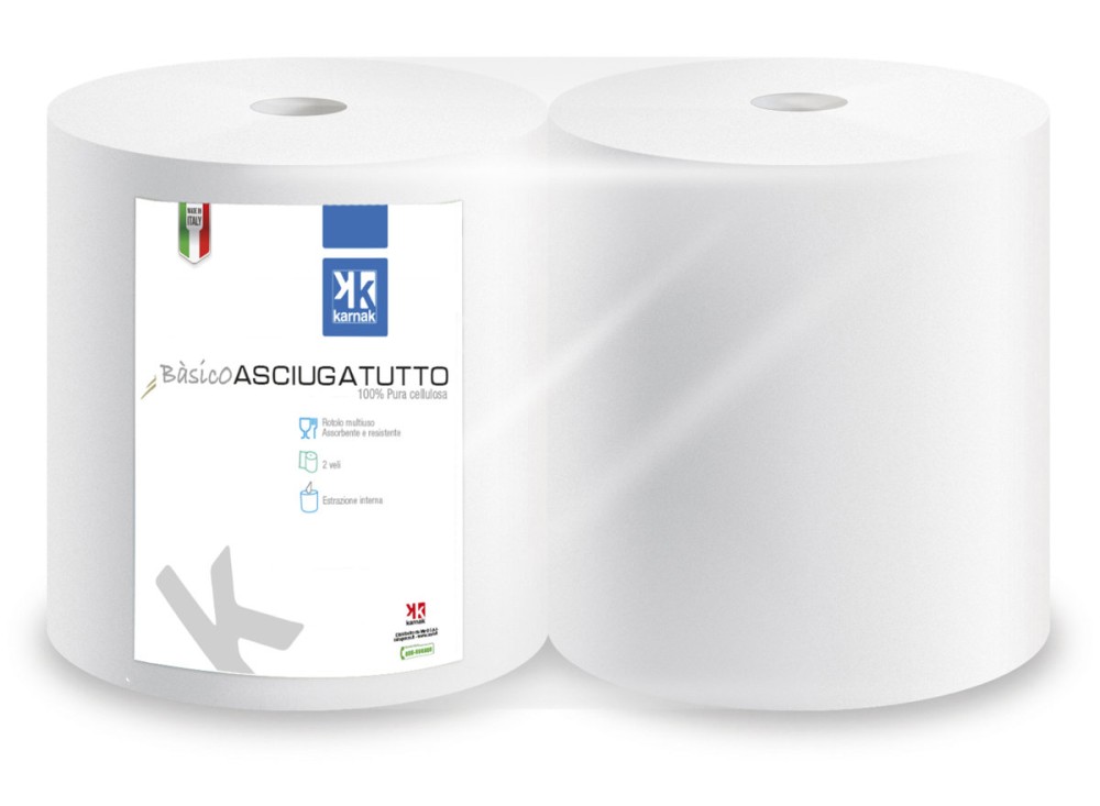 Bobina Asciugatutto 2 Veli Pura Cellulosa