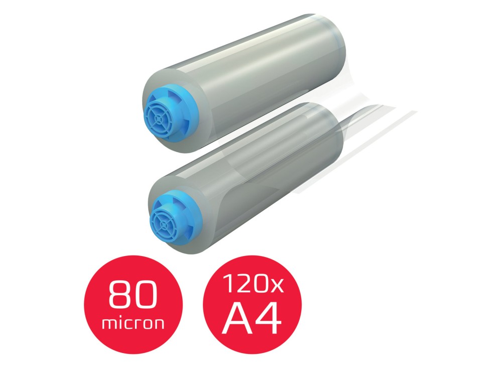 Bobina plastificante 80 micron lucida GBC Velocity, 38,2 m