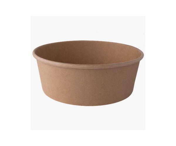 Bowl Rotonda in Cartoncino Avana, Confezione 50 Pezzi