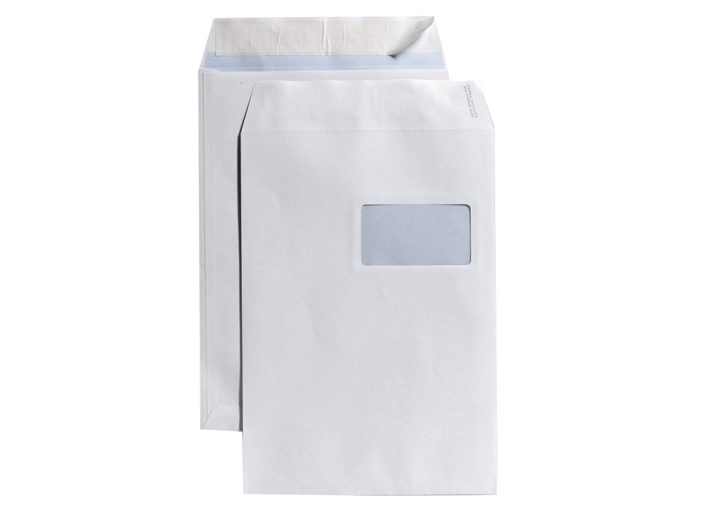 Busta di Carta a Sacco con Finestra e Chiusura Adesiva 0882324