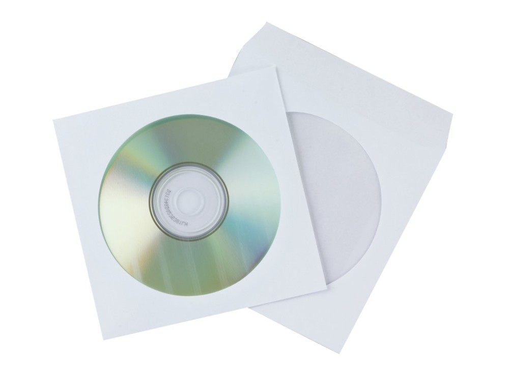 Busta Porta CD-DVD, in Carta e Finestra Trasparente sul Fronte 0722084