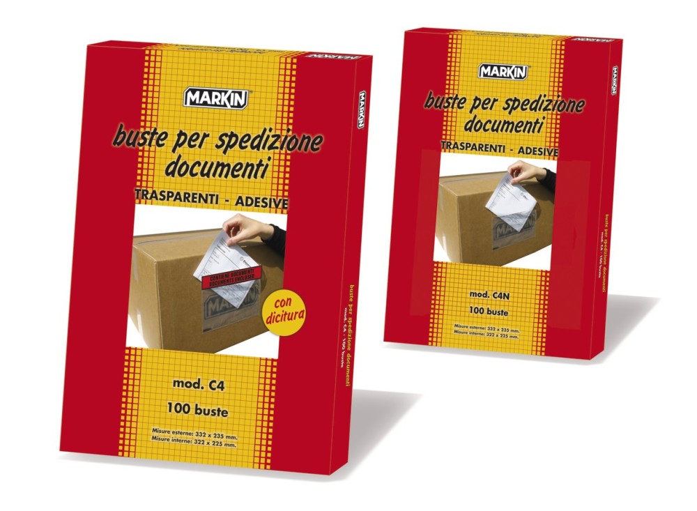 Buste Adesive per Spezione, Senza Diciture, Varie Misure