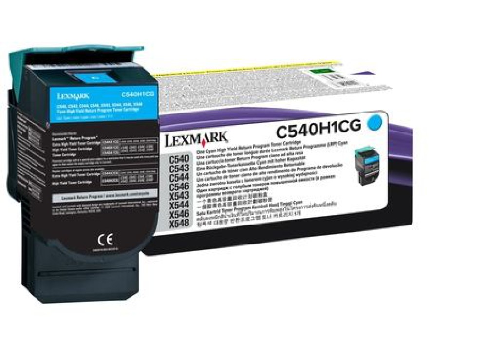 C540H1CG cart.orig. lexmark C540 543 544 return program 2 K ciano