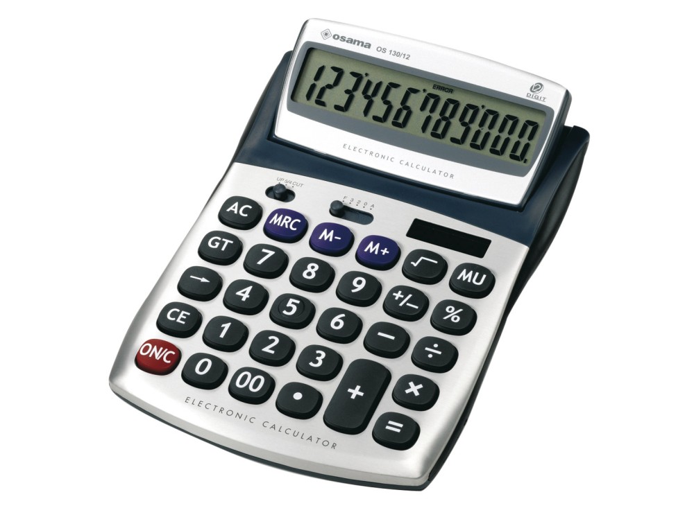 Calcolatrice  OS 130/12, da Tavolo, Varie Funzioni