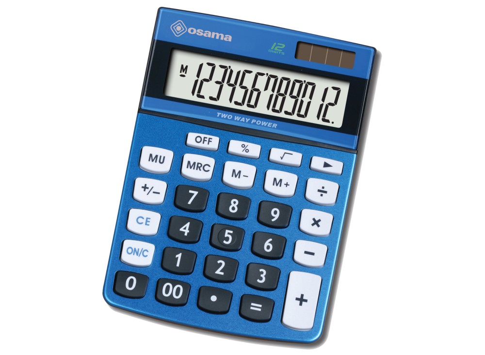 Calcolatrice OS DX120K, da Tavolo, 12 Cifre, Varie Funzioni