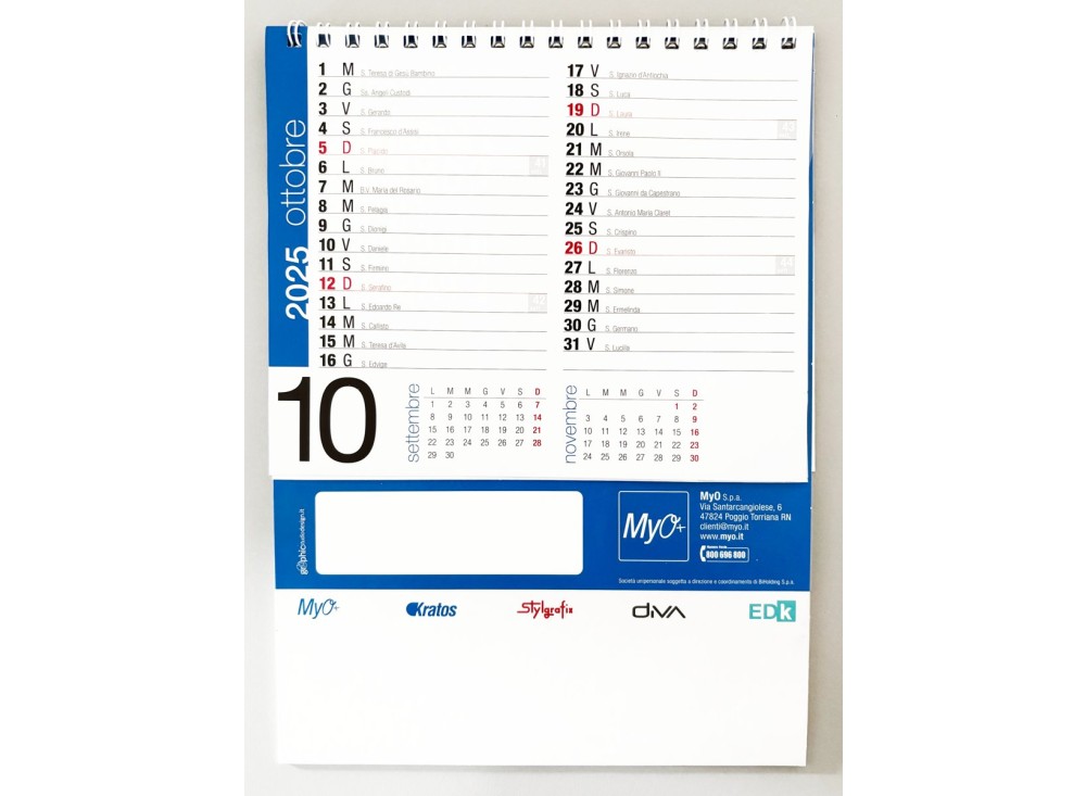 CALENDARIO TAVOLO MYO