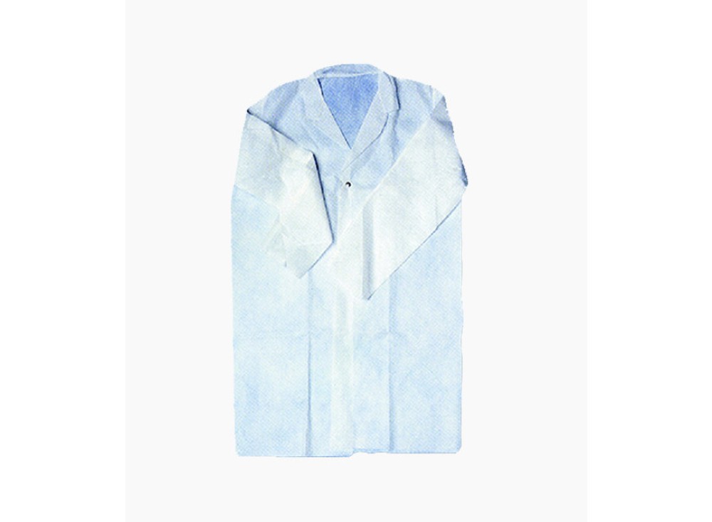 Camice Monouso PLP Bianco con Bottoni