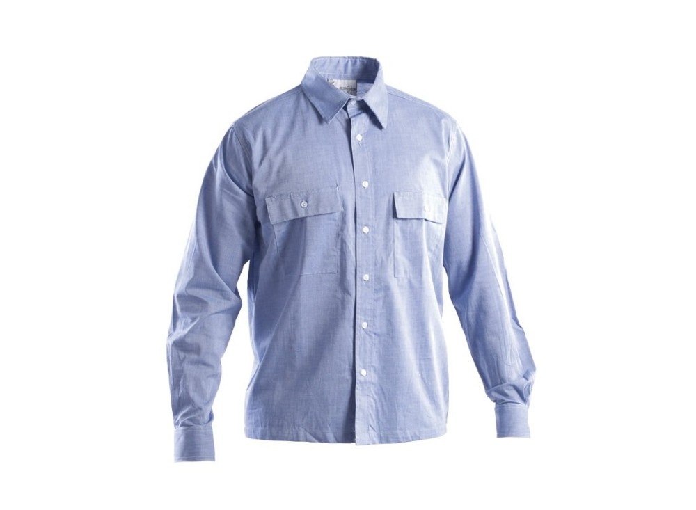 Camicia da Lavoro Manica Lunga Cotone Chambray