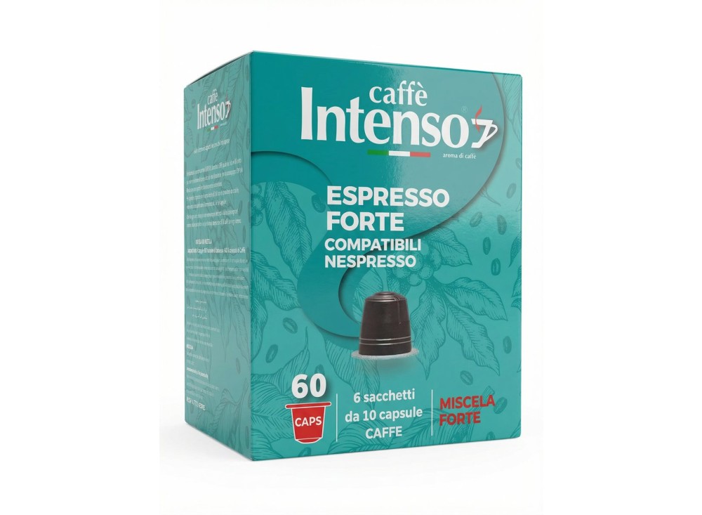 Capsule Caffè Intenso Compatibili Nespresso, Vari Gusti, 60 PZ