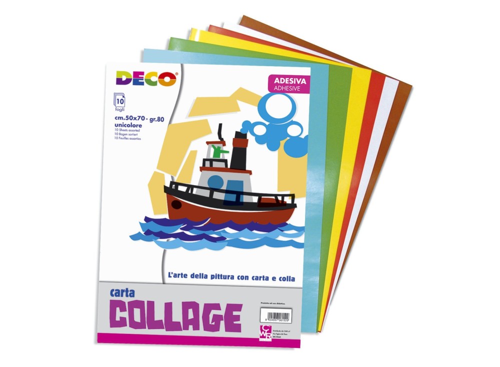 Carta Collage Lucida Adesiva