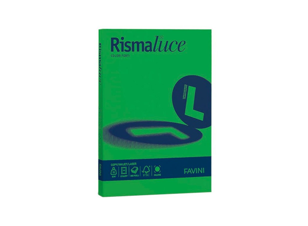 Carta Colorata Rismaluce per Fotocopie, Stampanti, 90 g, 300 Fogli