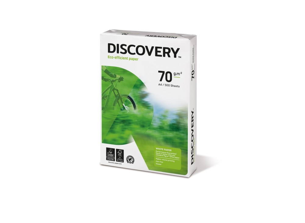 Carta Discovery® 70 per Fotocopie, Stampanti, A4, 70 g, 500 Fogli