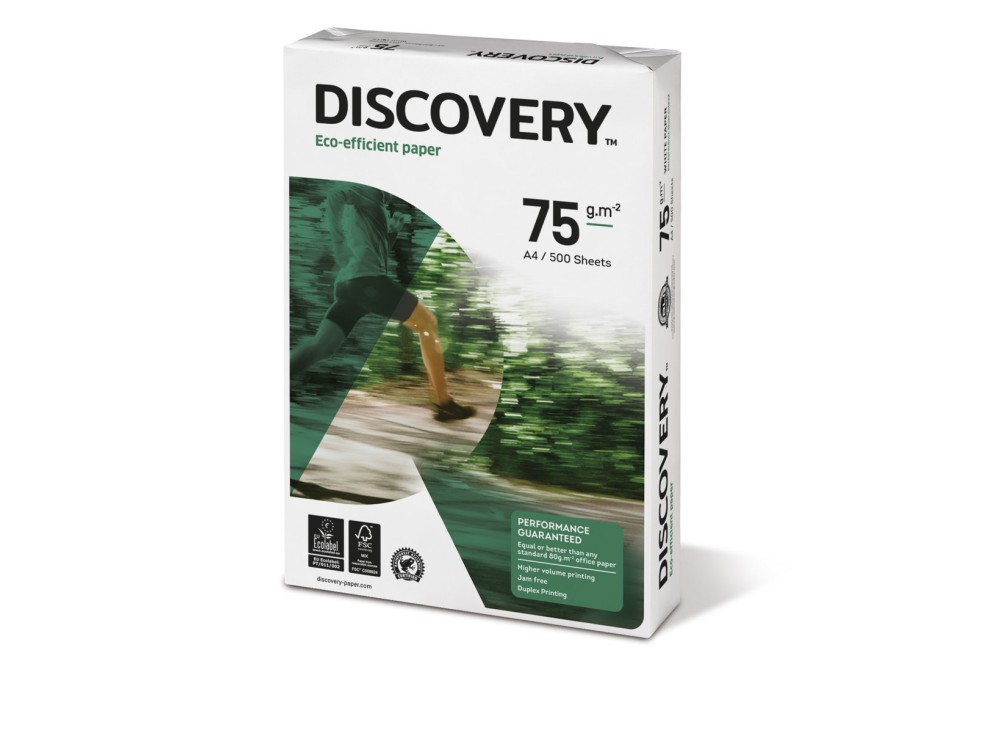Carta Discovery® 75 per Fotocopie, Stampanti, A4, 75 g, 500 Fogli 0811021