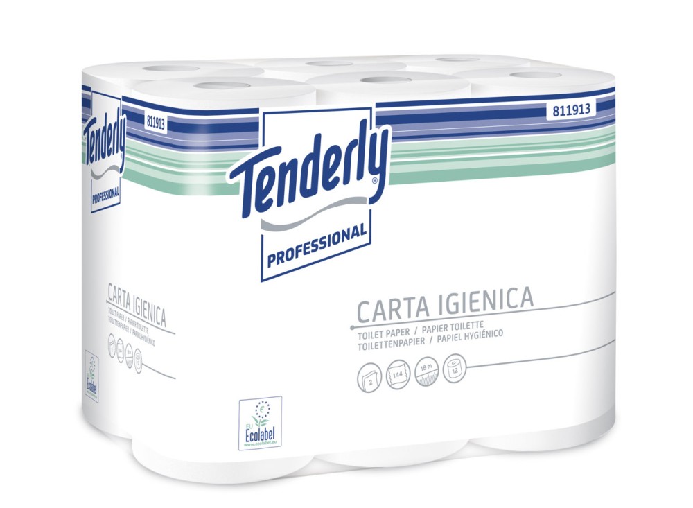 Carta Igienica, 100% Pura Cellulosa, 12 Rotoli XA77218