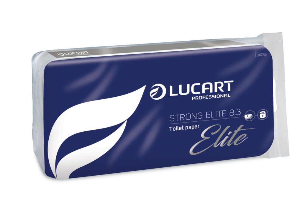 Carta Igienica Elite, 100% Pura Cellulosa, 8 Rotoli