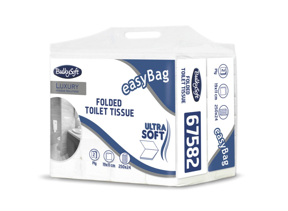Carta Igienica Interfogliata EasyBag, 100% Pura Cellulosa