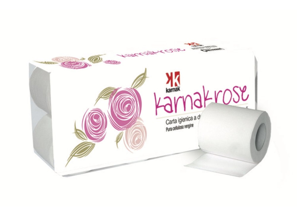 Carta Igienica Rose, 10 Rotoli, 100% Pura Cellulosa