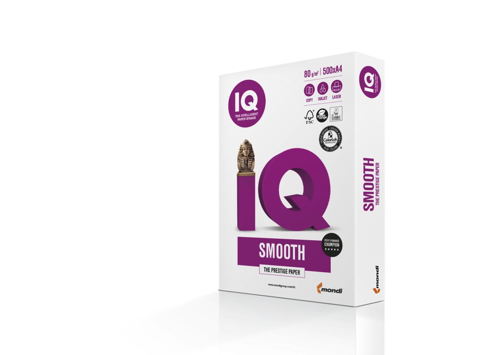 Carta IQ Selection Smooth per Fotocopie, Stampanti, Varie Grammature e Formati