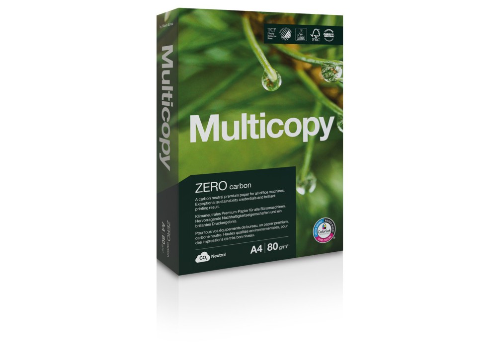 Carta Multicopy Zero per Fotocopie, Stampanti, A4, 80 g, 500 Fogli