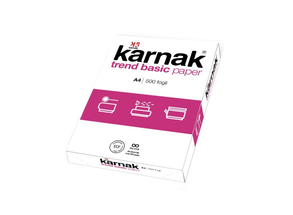 Carta Trend Basic per Fotocopie e Stampanti, F.to A4, 500 Fogli
