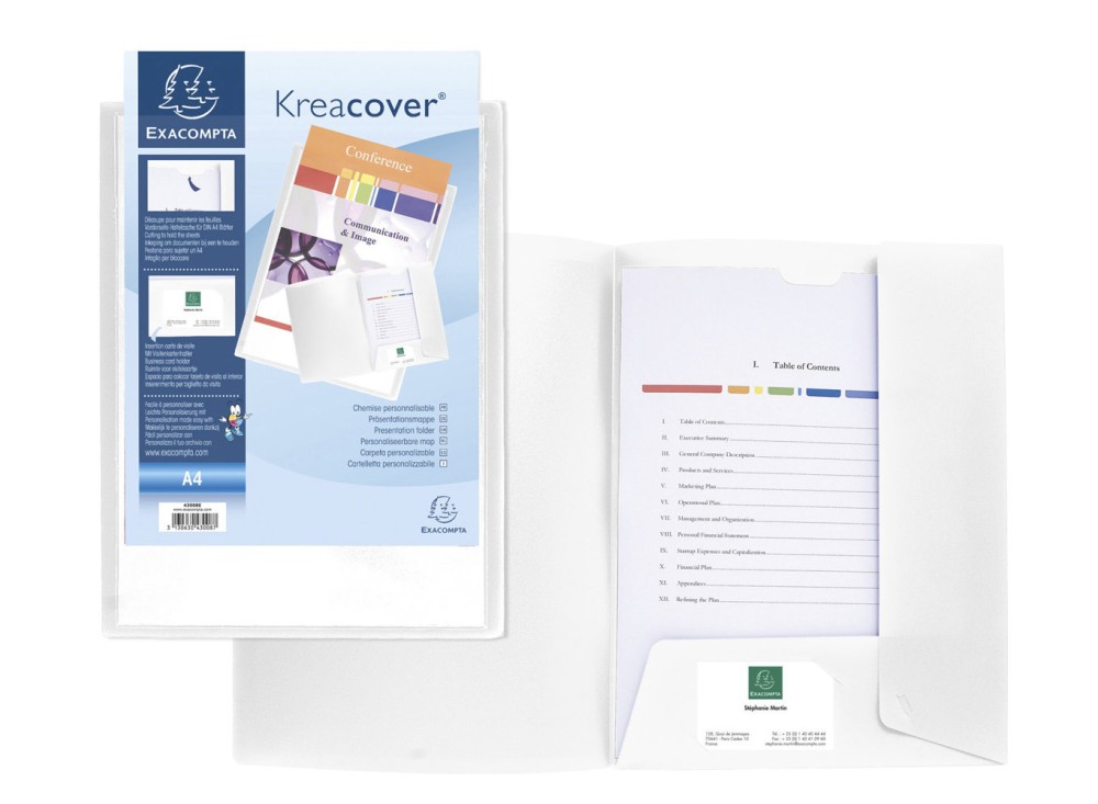 Cartella Personalizzabile Kreacover, a 2 Alette, in PPL