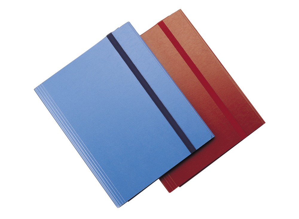 Cartella Portaprogetti con Elastico, 5 Pezzi, Vari Colori
