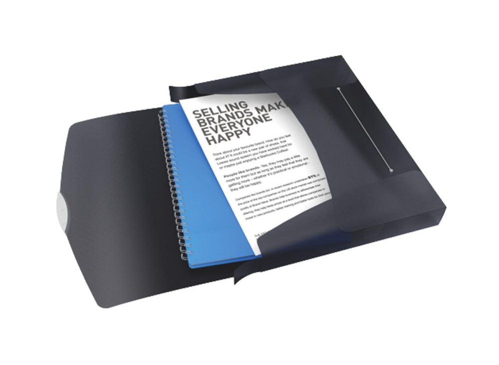 Cartella Portaprogetti Vivida, con Elastico, Nera