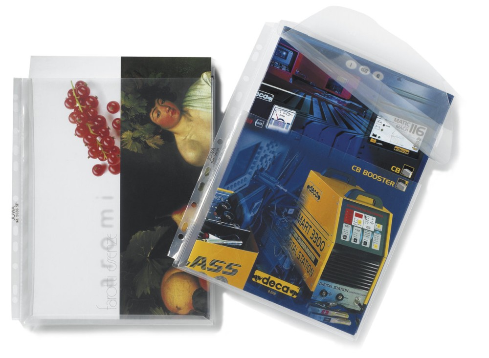 Cartella trasparente a soffietto, cm. 24,5x31