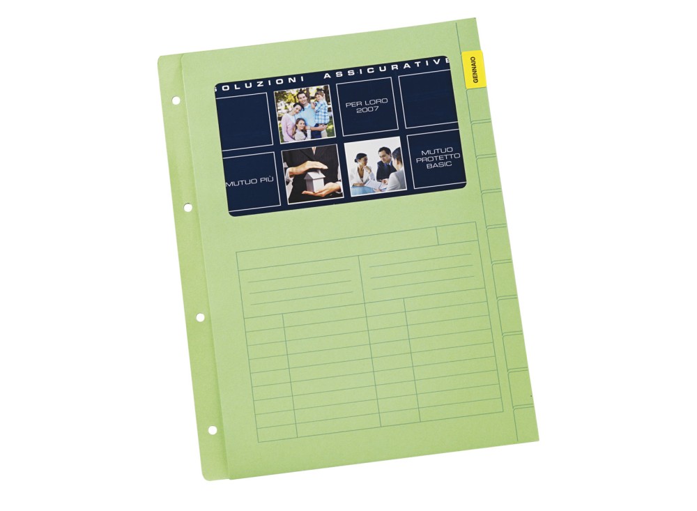 CARTELLE INSERTI C/FIN.F.UNIV.VERD.CF50